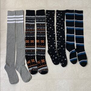 🌷3 for$25🌷Unbranded, SZ 5-10, 4 Pairs Of Over The Knee Socks